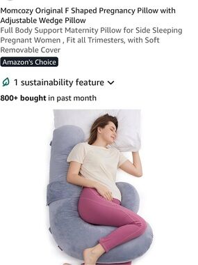 Momcozy Original F Shaped Pregnancy Pillow